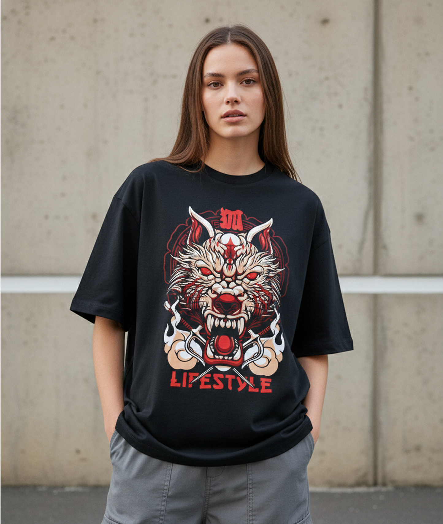 WOLF RITUAL TEE : [ ZIN ]