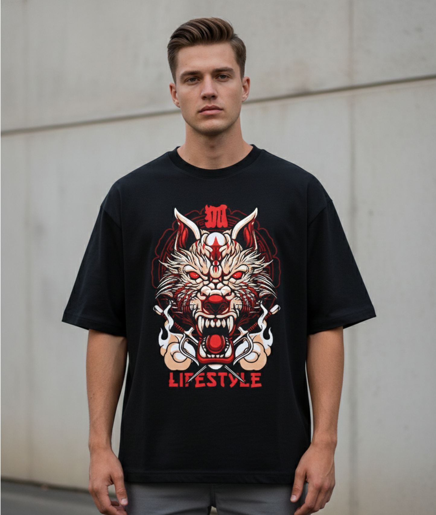 WOLF RITUAL TEE : [ ZIN ]