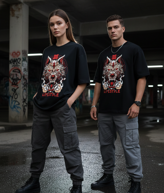 WOLF RITUAL TEE : [ ZIN ]